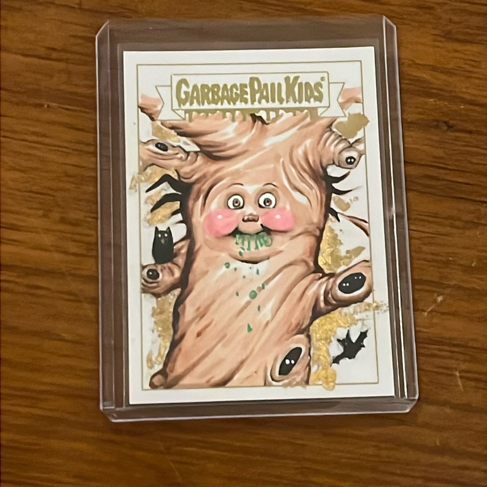 Garbage Pail Kids Chrome Acevedo 1/1 Gold Sketch Sappy Sarah Haunted Forrest